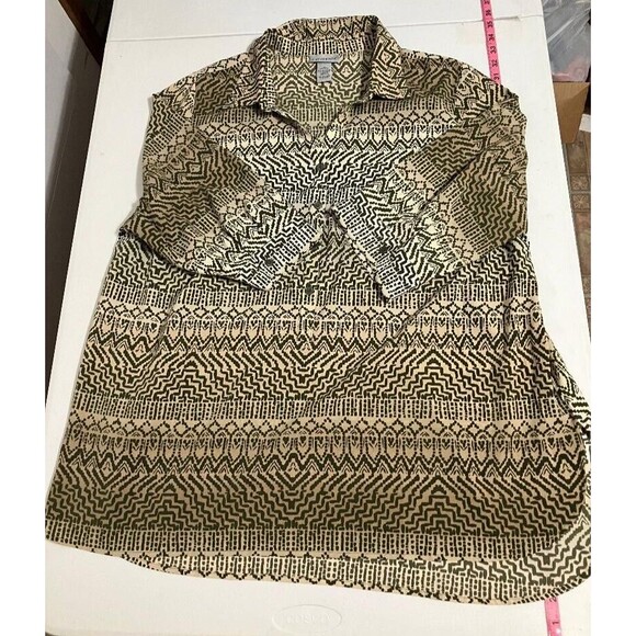 Catherine’s Western Boho Women's Tunic Office Top Size 1X (18/20W)  3/4 Sleeve - Picture 5 of 9